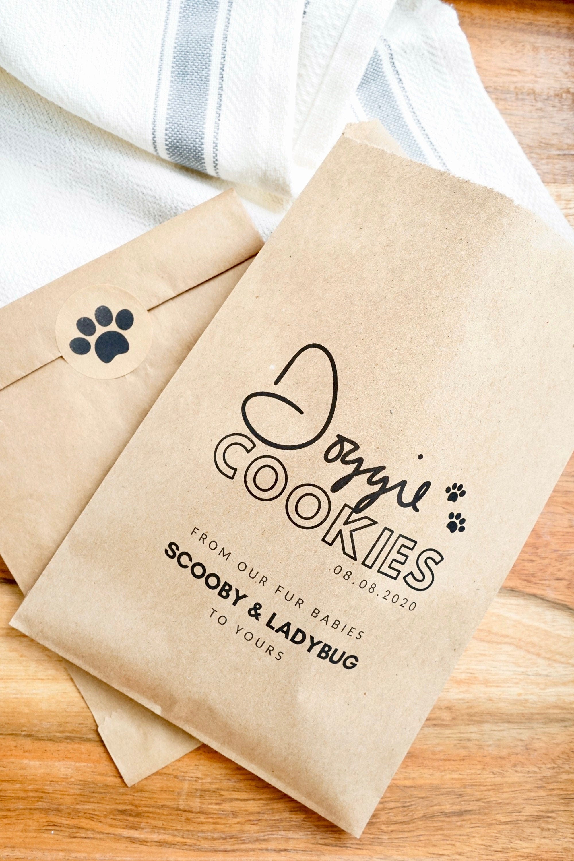 Fur Animal Treats - Brown Party Bags