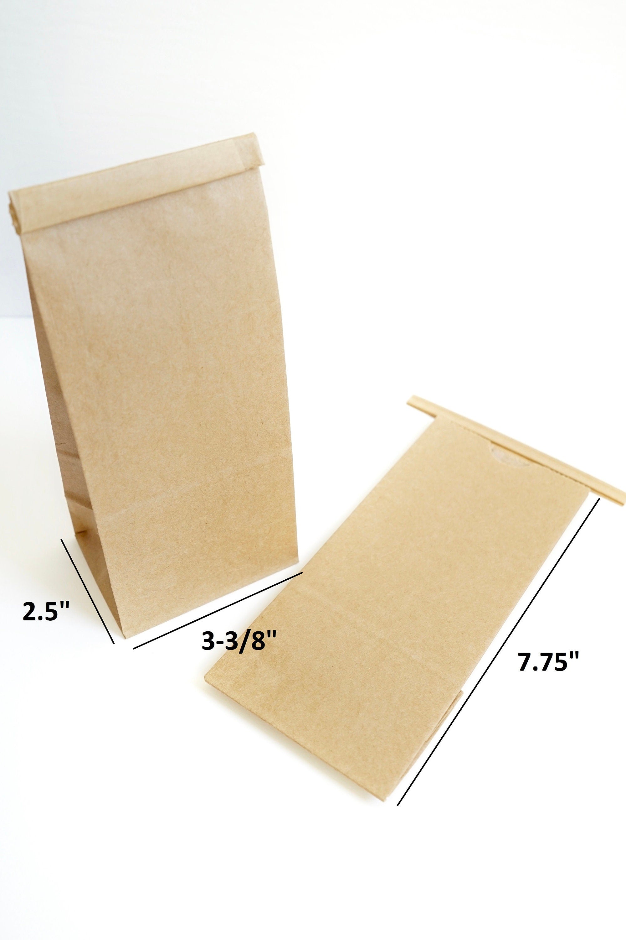 Kraft Tin Tie Coffee Bags (1/2 Pound)